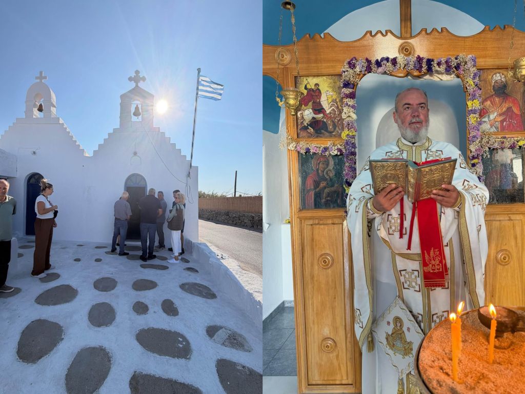 Λειτουργία στον Άγιο Ισίδωρο στα Χάλαρα – Μια μυσταγωγική εμπειρία πίστης και παράδοσης στη Μύκονο