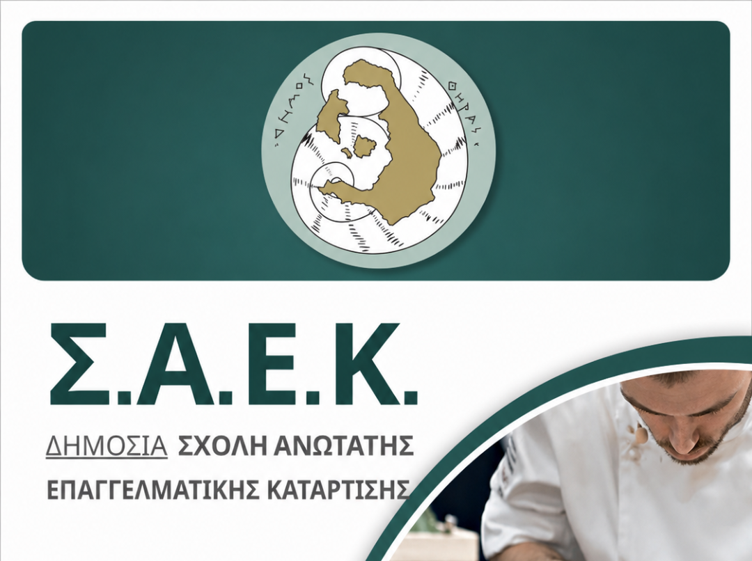Νέα Ειδικότητα «Τεχνικός Αμπελουργίας και Οινολογίας» στη Σ.Α.Ε.Κ. Θήρας για το 2026-2027