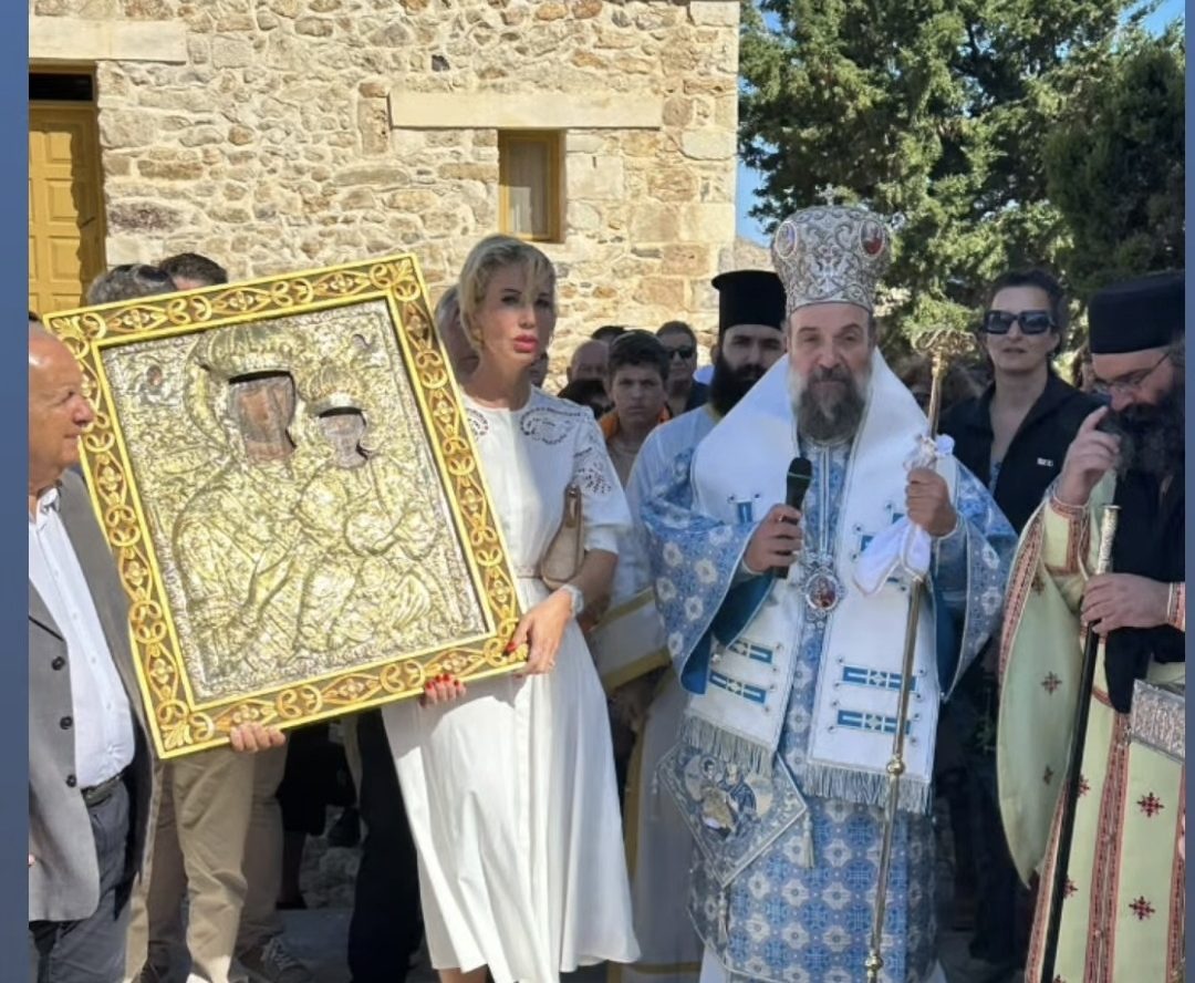 Στην ακριτική Ανάφη η Κατερίνα Μονογυιού για την εορτή της Παναγίας της Καλαμιώτισσας